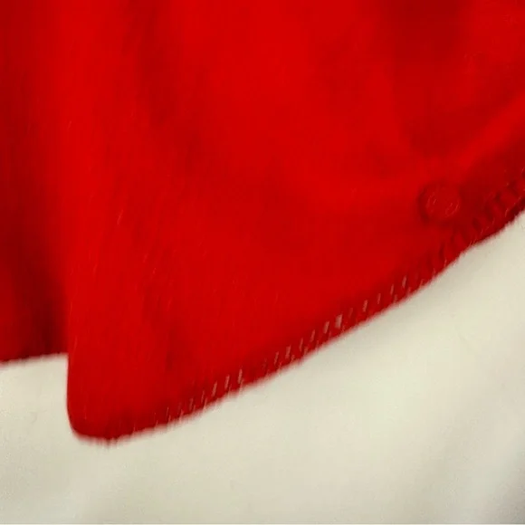 Handmade 100% Alpaca Peru Orange Embroidered Collared Poncho One Size - Picture 6 of 7